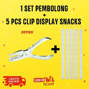 PROMO Gantungan Snack Warung+kait+pembolong Paket lengkap Termurah Gantungan display minimarket clip strip 5 gantung saja / pembolong saja di variasi
