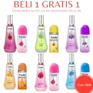 (BELI 1 GRATIS 1) VITALIS BODY SCENT 120 ML GRATIS ROLL ON 25 ML