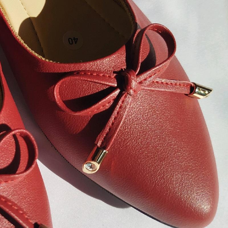 Flatshoes Wanita Kerja Oxfordshp Simple Pita Hitam 5