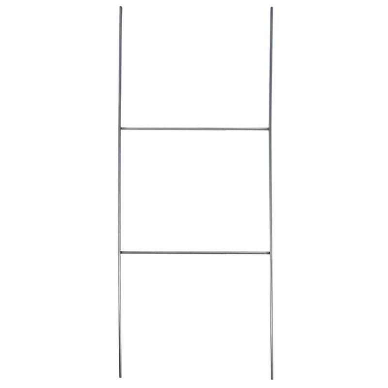 Product Introduction of Sturdy Double H Frame Metal Stakes Yard Signs Holder, Pack of 10 Metal Stake 10 x 24 inch Wire Stake, Yard Sign Holder fit 4mm or 5mm Corrugated Signs Panel Ship Same Day 1