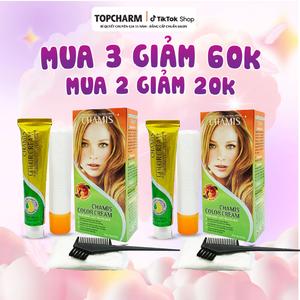 [COMBO 3 GIẢM 60K] TOPCHARM MALL Kem Nhuộm Tóc Chamis 30 Màu Thời Trang Không Tẩy Không Khô Không Rát Tóc Chiết Xuất Thiên Nhiên Lành Tính