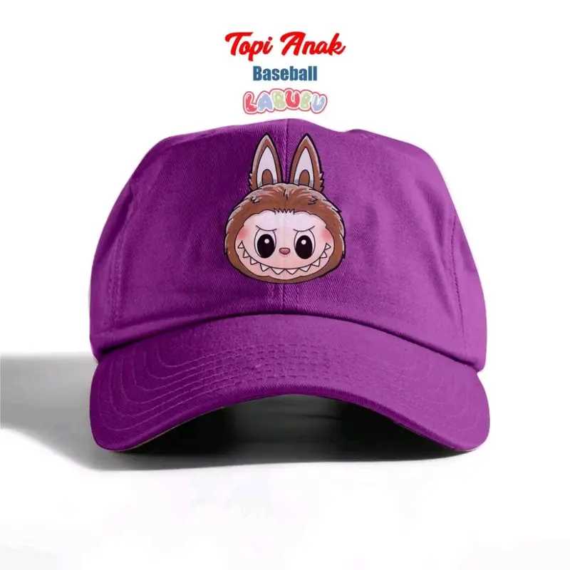 Topi Baseball Anak Gambar Labubu. Topi Labubu Viral Untuk Anak Laki Laki Perempuan Fashion 3