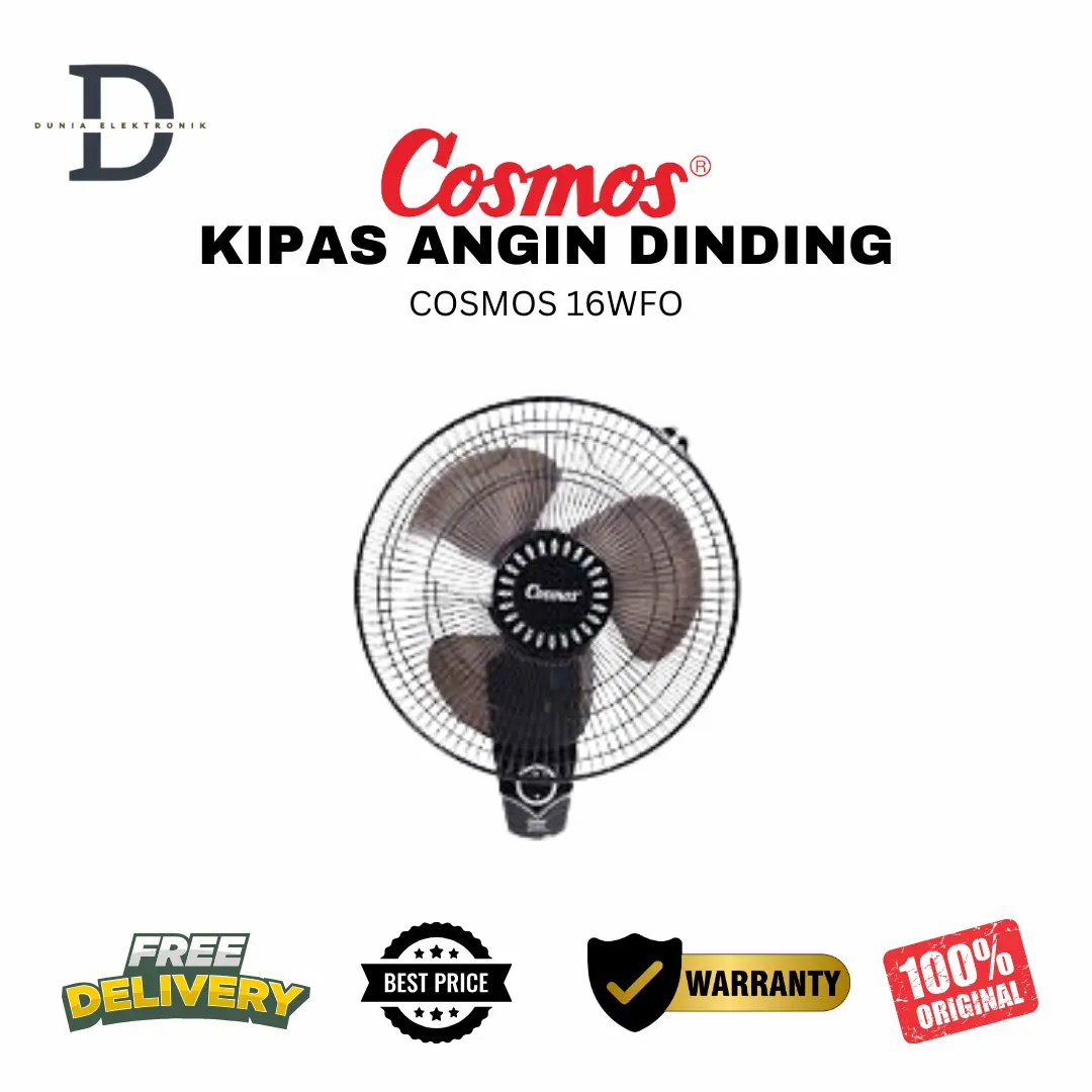 Kipas Angin Dinding Cosmos 16WFO Hemat Energi
