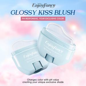 บลัชก้อนเมฆใส GLOSSY KISS BLUSH บลัชออน บลัชสติ๊ก เปลี่ยนสีตามค่า pH ทาได้ทั้งแก้มและริมฝีปาก