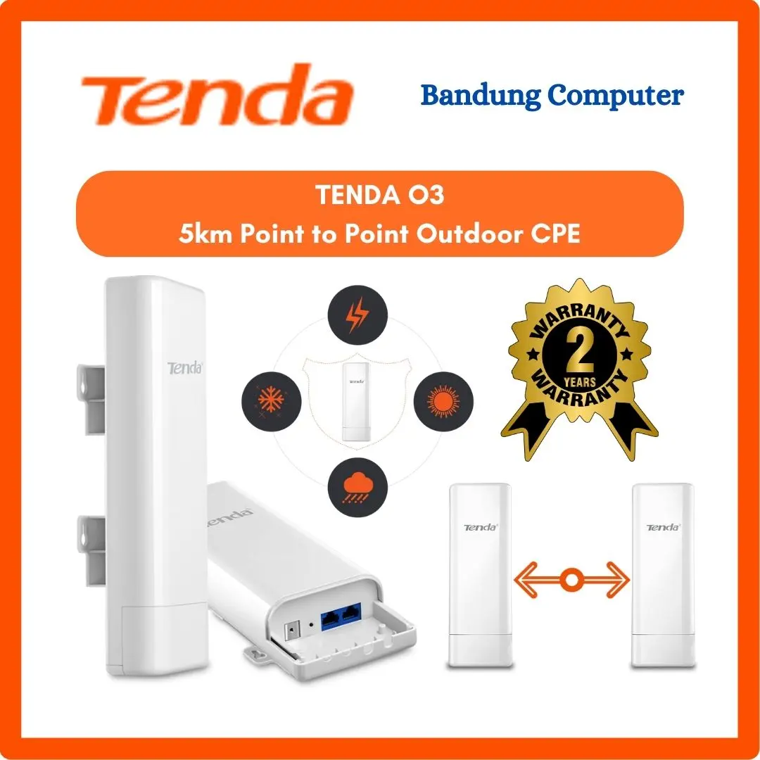 Tenda O3 Wireless Outdoor Point To Point Router 5KM Extender 2.4Ghz