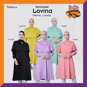 [Free Kacamata Renang] "Swimwear Lovina" by Rocella Sports - Setelan Renang Muslimah Dewasa