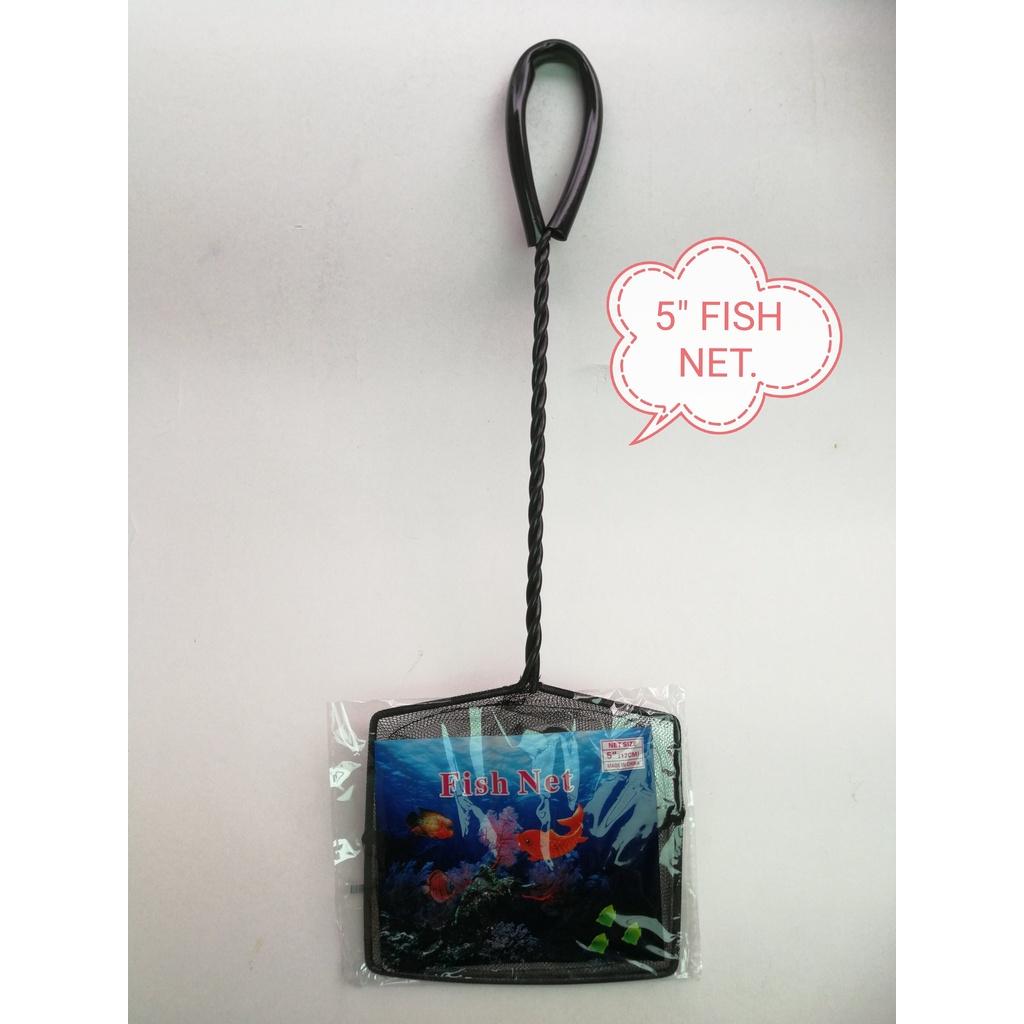 Black Fish Net 5inch Aquarium Jaring Ikan Akuarium Hitam