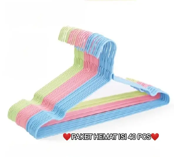 ISI 50 PCS!!! HANGER KAWAT / GANTUNGAN BAJU ANTI KARAT stainless Pakaian 1