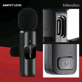 TaffSTUDIO Mikrofon Wireless Lavalier Portable Microphone USB Type C - ODR08 2