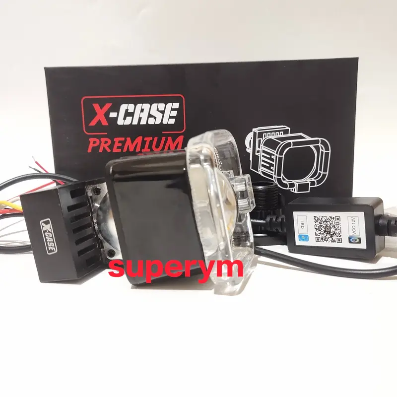 lampu utama Biled Mini 3 warna plus devil APP 1,5 INCH X1 x case original 8
