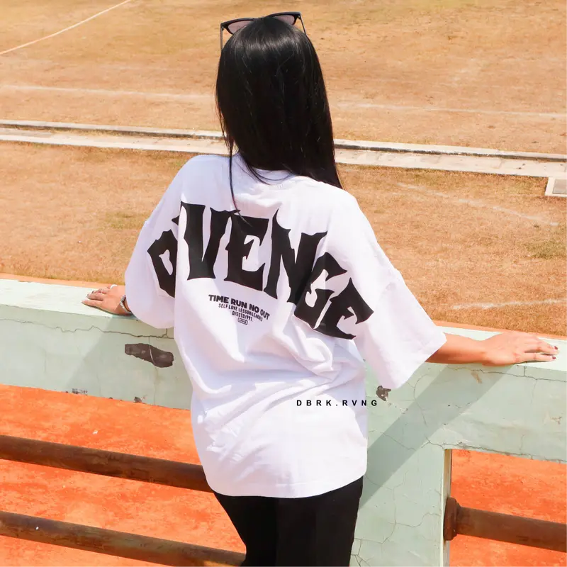 DBRK TSHIRT OVERSIZED REVENGE WHITE DBRK RVNG 3