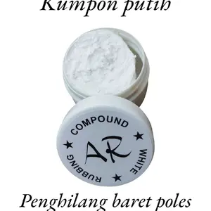 promo termurah kompon penghilang baret body motor dan mobil compound white runbbing AR