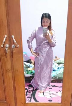 Product Review of Kinan Gaun Lebaran 2025 Gamis Brukat Dress Pesta Wanita Kondangan Muslim Remaja Bridesmaid Gaun Seragaman Dewasa Mewah Muslimah Simple Midi from m**a c**5 0