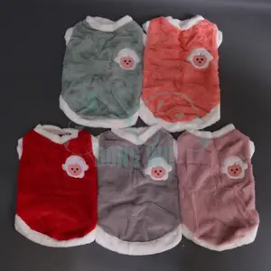 Rompi  Lucu motif Domba Halus untuk Anjing dan Kucing Rompi Hangat vest rompi Aksesori Kucing musim dingin