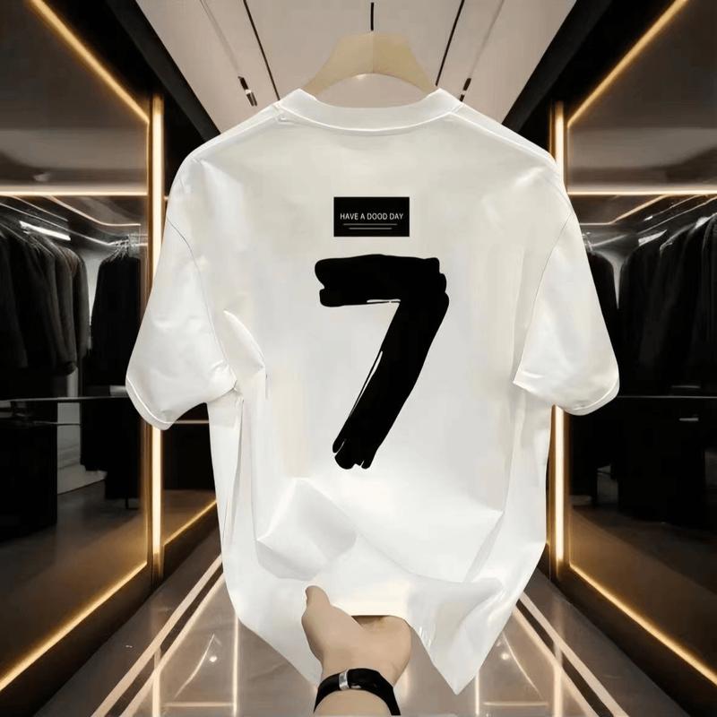 Product Introduction of Casual cao cấp người đàn ông ngắn tay t-shirt mùa hè 2024 mô hình mới nổ một nửa tay áo bông nguyên chất T-shirt Menswear Cổ Tròn Ong 5