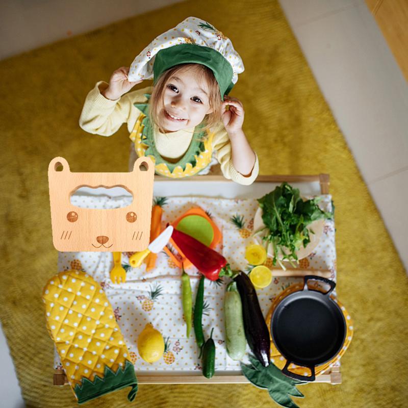 Product Introduction of 1PC Wooden Knife Cooking Safety Cut Fruits Vegetables Kitchen (WeiKitchen) 17