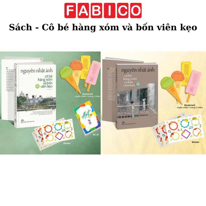 Sách Cô Bé Hàng Xóm Và Bốn Viên Kẹo - Bìa Cứng - Tặng Kèm Random 1 Trong 4 Mẫu Bookmark + Sticker + Sổ Vẽ