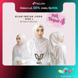 99k Get 4) Hijab Jisoo Instan Size L Kerudung Syar'i Jersey - Shop ...
