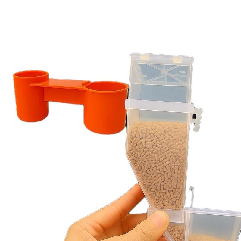  Bộ đôi máng ăn tự động và máng nước gắn chai tiện dụng cho gà vịt chim !!! 