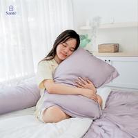 Gambar Santé - Sarung Bantal & Sarung Guling Bamboo lyocell 80s | Sarung Bantal Premium | Sarung Bantal Minimalis | Sarban Hypoallergenic | Sarban Sargul Anti Bakteri | Sarban Sargul Skincare Friendly, Adem, Halus, Lembut | Alba Series, Wisteria 50x70 cm - Wisteria Lillac, 1 sarung bantal dari Sante Official Store Kota Tangerang Selatan 3 Tokopedia