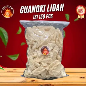 Cuanki lidah isi 150 pcs renyah enak gurih cocok buat toping seblak bakso indomie Cemilan Kering Pedas Snacks Food Makanan