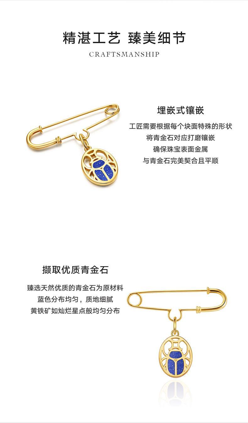 Product Introduction of Circle Scarabe Brooch For Women Daily Party 4