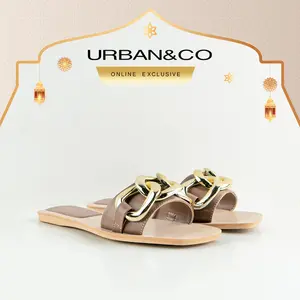 URBAN&CO Essentials Sandal Wanita Sendal Teplek Casual - Evara