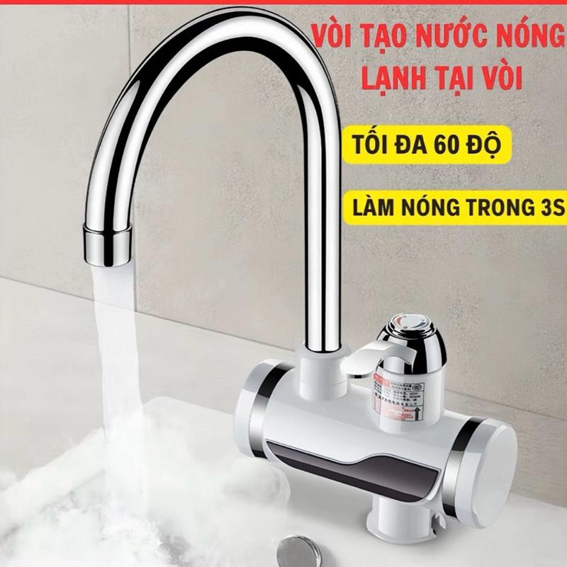 Vòi Nước Có Bình Nóng Lạnh Trực Tiếp Làm Nóng Nhanh (Bảo Hành 6 Tháng)