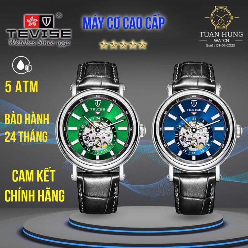 [Giá mở bán] Model 2025 Đồng hồ cơ nam Tevise/ chống nước 5atm / phát sáng ban đêm