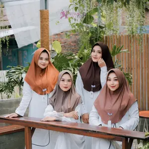 ATHALIA HIJAB - HIJAB BERGO INSTAN PREMIUM LABEL WOVEN | SIZE M