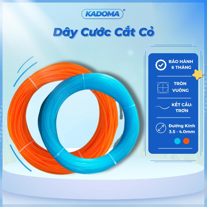 Dây Cước Cắt Cỏ KADOMA Cước Thái Bền Bỉ 3.5mm 4.0mm 4.5mm – Cước Máy Cắt Cỏ Cuộn 500g – 1kg Dẻo Dai Bền Phù Hợp Mọi Loại Máy