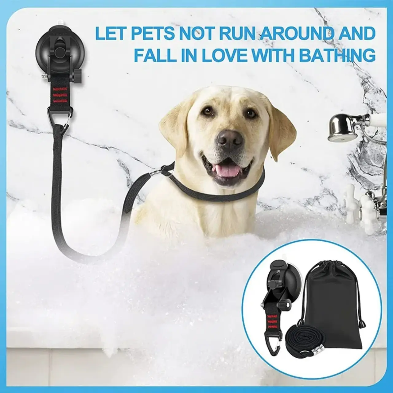 Adjustable pet grooming sling for cats and dogs for bathing, trimming and drying, fixed sling for pets, trimming and drying, traction sling for dog grooming table, safe and stable pet supplies