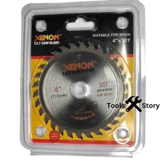 ￼XENON Mata Circular Saw Gerinda Potong Kayu 4" Inchi x 30T 2