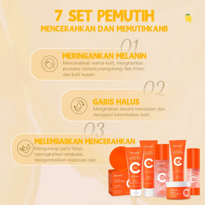 【Bpom】Disunie 5x VITAMIN C pencuci muka+serum muka pencuci muka*2 Acne-Jerawat Deep Cleanser 100g Moisturizer pelembab wajah gentle facial wash Kusam Mencerahkan Membersihkan Acid Cleansing Perawatan Extract Berjerawat Hyaluronic Aging Niacinamide 5