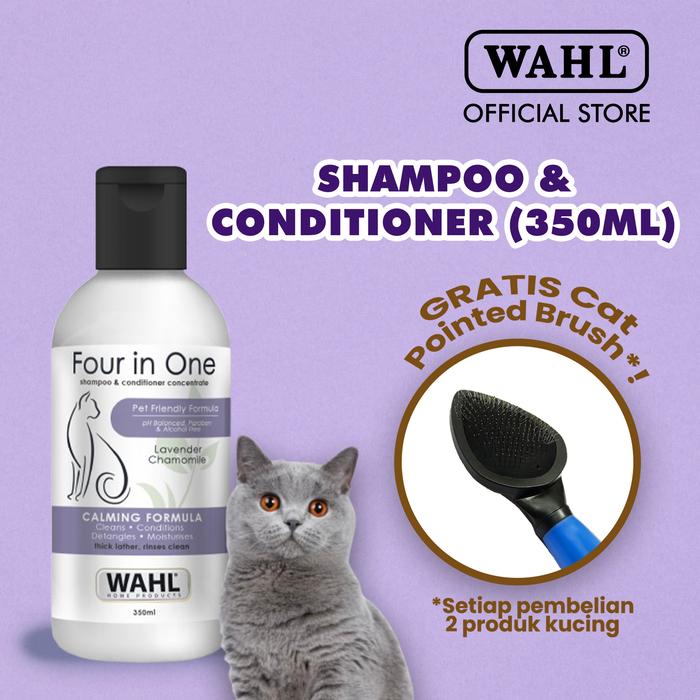 Gambar Wahl Pets Cat 4 in 1 Shampoo 350ml - Sampo & Conditioner Kucing, Sampo Perawatan Kucing dari Wahl Pets Indonesia Kota Administrasi Jakarta Utara Tokopedia