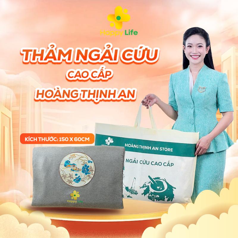 Thảm Ngải Cứu Hoàng Thịnh An Chính Hãng Thảm Ngải Cứu Happy Life Giúp Hỗ Trợ Đau Vai Gáy Cải Thiện Nhức Mỏi Xương Khớp Bảo Hành 12 Tháng.