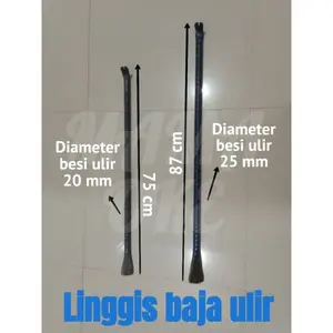 linggis baja ulir diameter 20mm dan 25mm