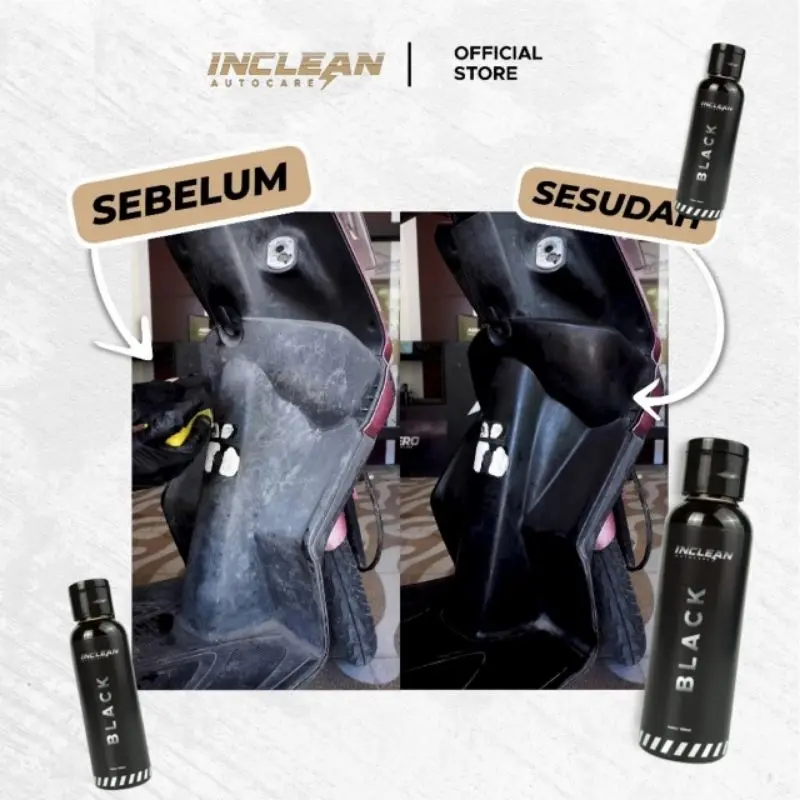 Terlaris No. 1 | Beli 1 Dapat 3 INCLEAN Pro Wash & Black & Shine Master Penghitam Body Kendaraan Permanen Pengkilap Body Kendaraan Permanen Shampoo Wax Cuci Kendaraan 2