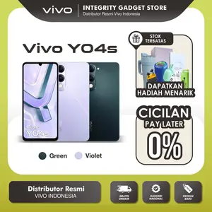 [NEW] Vivo Y04s RAM 4+64GB 4+128GB Garansi Resmi 100% Ori 6000mAh BlueVolt Battery Handphone Vivo