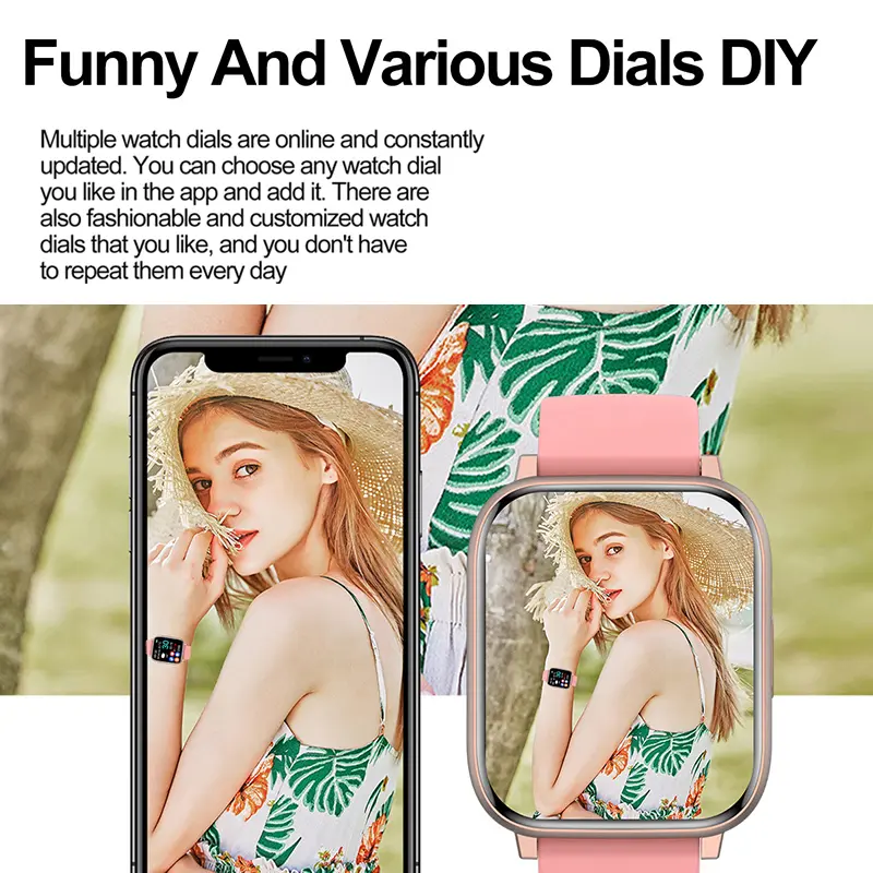 Totop SmartWatch H9 PLUS Fashion Bluetooth upgrade Smartband 2.01 inch HD Screen Full Touch Bluetooth Call Jam Tangan Fitness Tracker Calculator Custom Wallpaper Music Wanita Pria 6