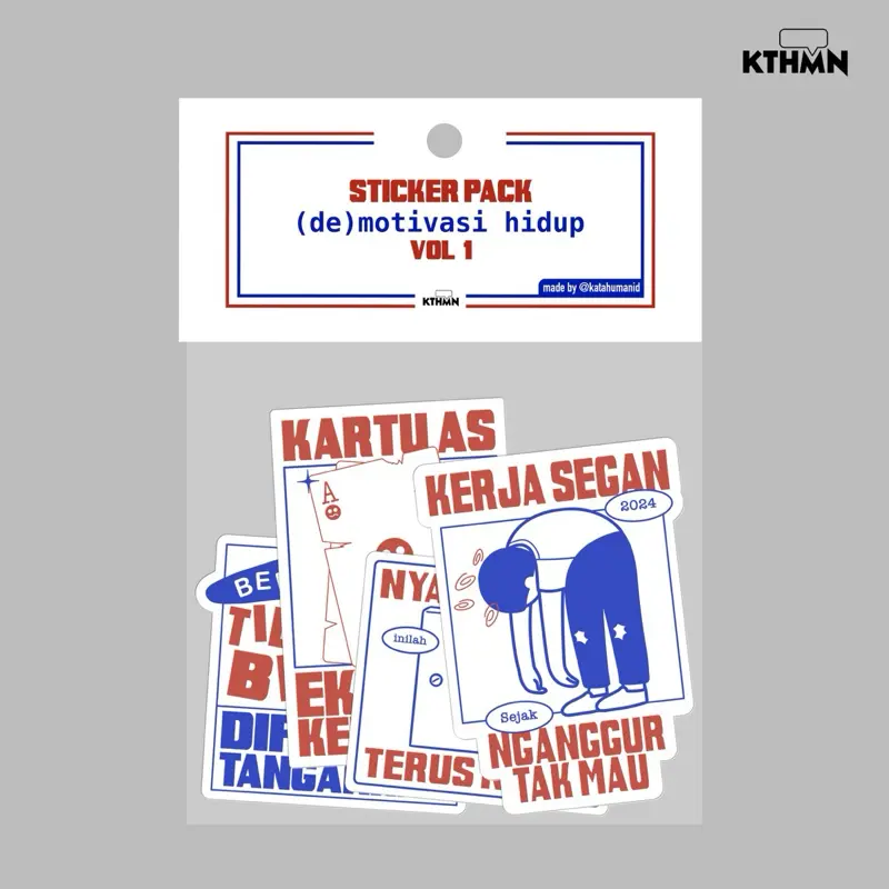 (de)motivasi hidup Vol. 1 - Sticker Pack | SP - 057