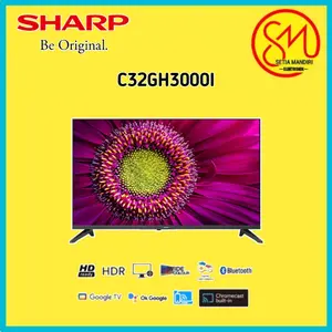 SHARP Smart Google TV LED 32 Inch HD-Ready Digital DVB-T2 Chromecast 2T-C32GH3000i