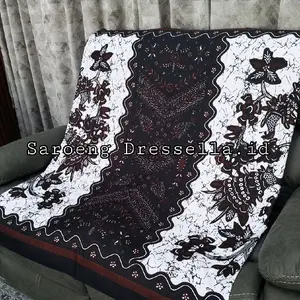grosir murah sarung bantik santri katun premium ukuran dewasa proses batik printing bahan halus lembut adem nyaman tidak luntur motif gus iqdam terbaru grosir murah berkualitas batik pekalongan Muslim Hitam Pria Katun rayon sarong viral poliester