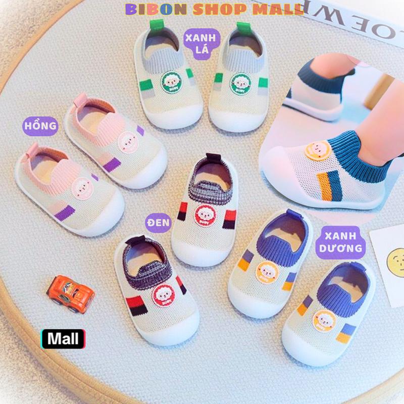Giày Bún Tập Đi Cho Bé Cừu Boby Cổ Chun Co Giãn Thoáng Khí Đế Mềm Chống Vấp Chống Trơn | Best-Seller Hot Trend Mẹ Bỉm