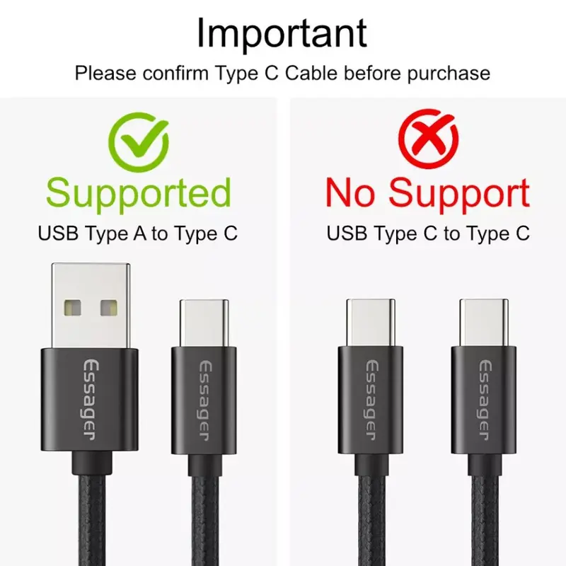 Essager Mini Magnetic Adaptor USB C 3in1 Micro Type C Lightning iPhone Adapter Converter 2.4A QC3.0 Charging Data 7