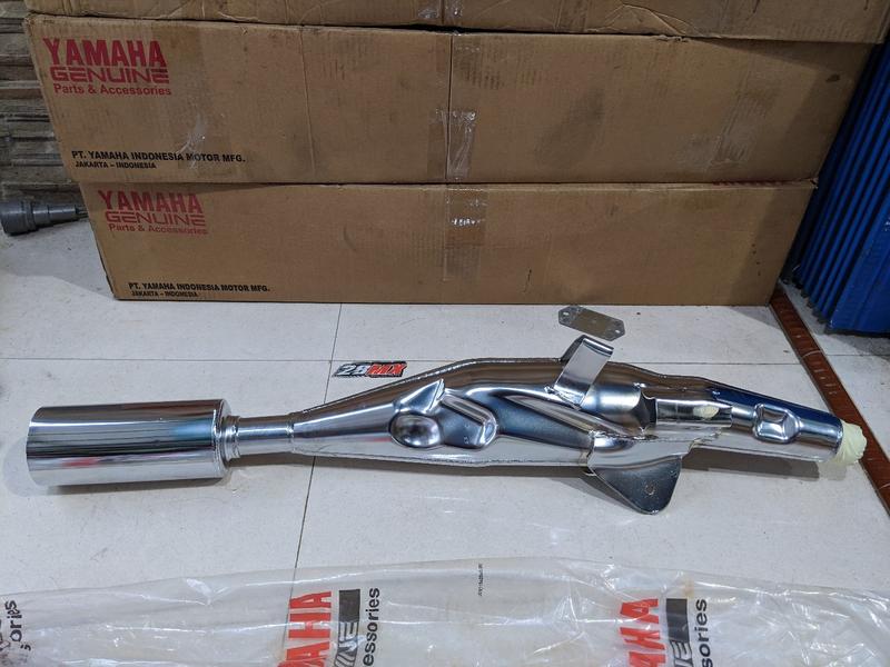 Product Introduction of Knalpot Yamaha Fiz-R Fizr Asli Original Chrome NOS New Old Stok - Motorcycle 7
