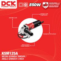 Gambar DCK Mesin Gerinda Tangan 5 Inch / Mesin Gerinda Listrik 5" / Gerinda Tangan Switch Samping 850 Watt / Grinda 5 Inch /  Angle Grinder KSM125A dari DCK Power Tools Indonesia Kota Administrasi Jakarta Barat 4 Tokopedia