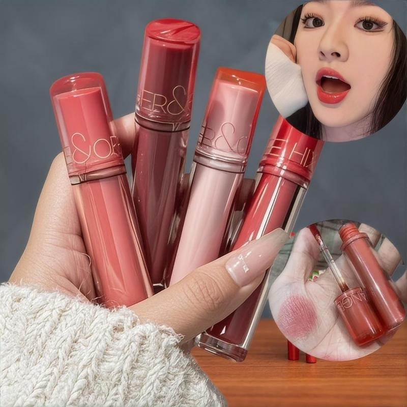 Son Kem Đầy Đặn Son Bóng, HERORANGE, Bóng Gương Căng Mọng, Sắc Thái Khỏa Thân, Lâu Trôi, Dưỡng Ẩm, Son Bóng Hàng Ngày Son Môi Màu Đỏ, Trang Điểm Môi, 1 Chiếc