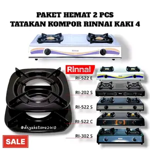 PROMO HEMAT..! Paket 2 pcs Tatakan kompor Rinnai kaki 4 best seller