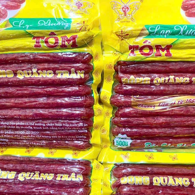Lạp Xưởng TÔM 2Kg { 4Túi ĐÔNG QUÃNG TRÂN} Đặc Sản Sóc Trăng Food 6